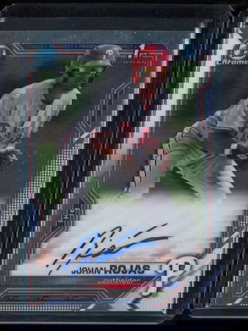 2021 Bowman Chrome Johan Rojas 1st Prospect Auto