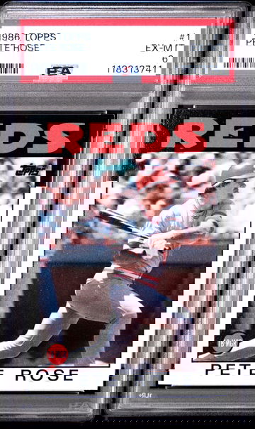 1986 Topps Pete Rose #1 PSA 6