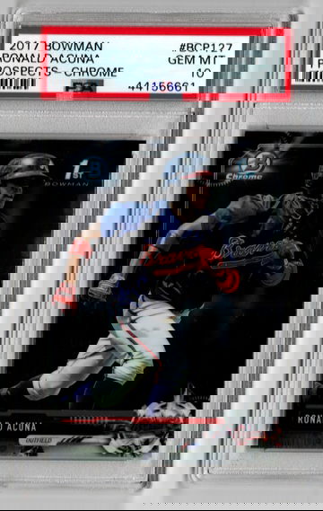 2017 Bowman Chrome Prospects Ronald Acuna PSA 10