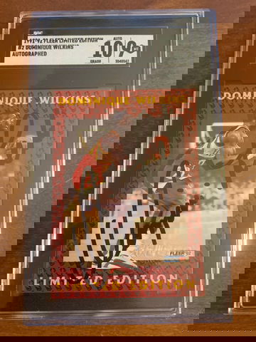 Dominique Wilkins - 1991/1992 Fleer Limited Edition  - Autographed (pulled from fleer pack!!)