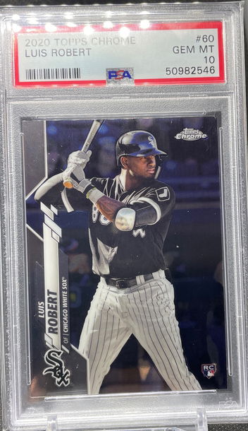 2020 Topps Chrome Luis Robert PSA 10