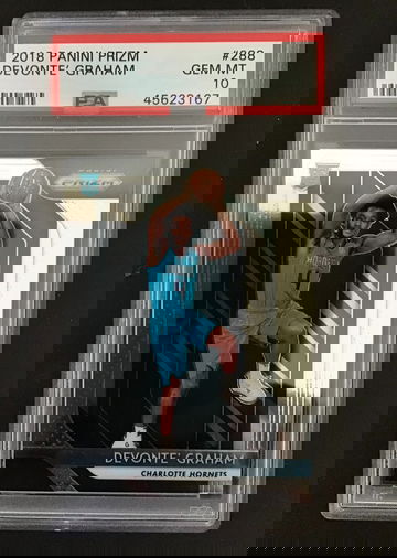 2018 Panini Prizm Devonte Graham rookie PSA 10