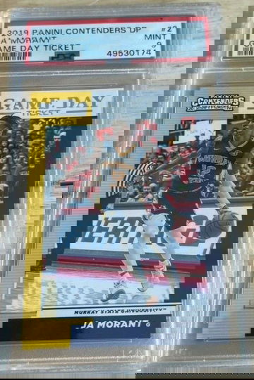 2019-20 Panini Contenders Draft Ja Morant Game Day Ticket Rookie #2 PSA 9