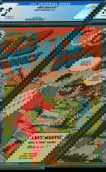 WHIZ COMICS #61, CGC 9.2 NM-