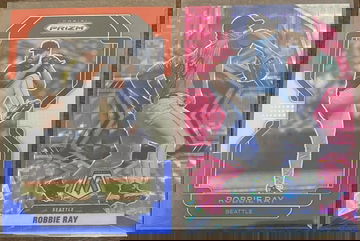 Robbie Ray 2022 Red White&Blue Prizm 22' Mosaic Pink Prizm