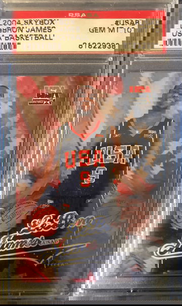 2004 Skybox USA Basketball LeBron James Rookie PSA 10 Gem Mint