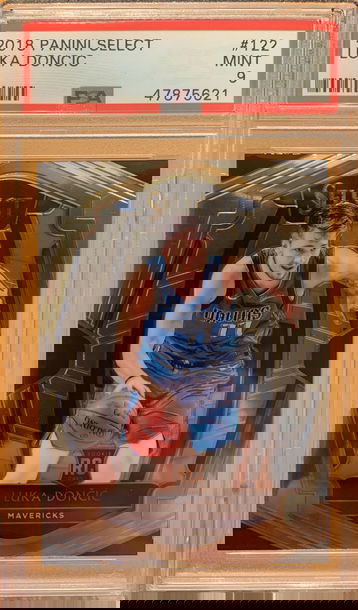2018 Panini Select Premiere Level Luka Doncic Rookie Card #122 PSA 9 MINT