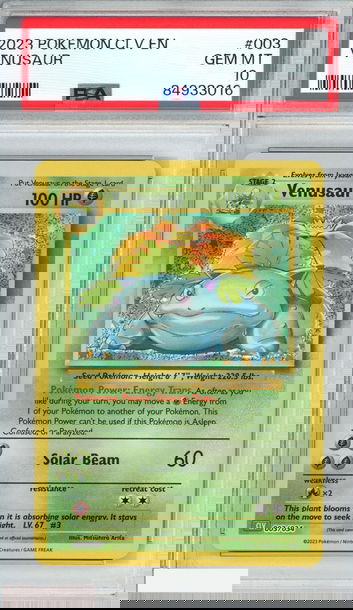 2023 POKEMON CLV EN CLASSIC VENUSAUR LUGIA EX DECK VENUSAUR #003 PSA 10 GEM MT