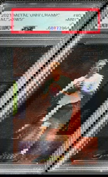 2021 Skybox Metal Universe Champions #80 MAC JONES RC Rookie #80 PSA 9 MINT 