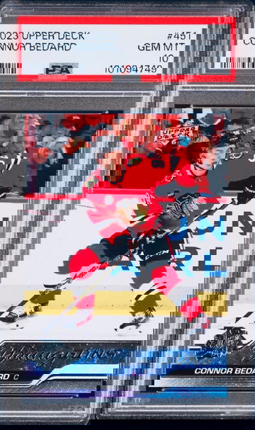 2023 Young Guns Connor Bedard Upper Deck #451 PSA 10 Rookie RC Blackhawks