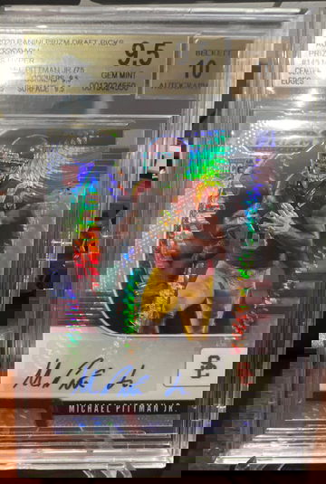 2020 Panini Prizm auto Michael Pittman Jr /75