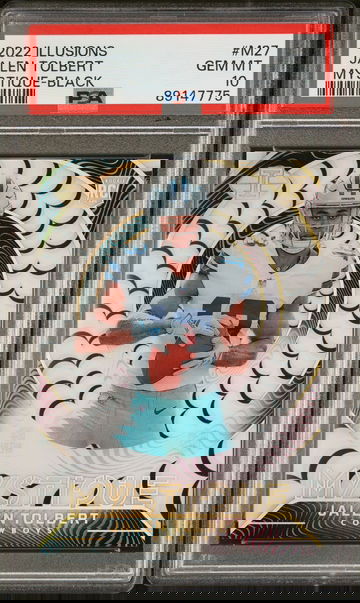 2022 Panini Illusions Mystique Black Jalen Tolbert #M-27 RC /50 PSA 10