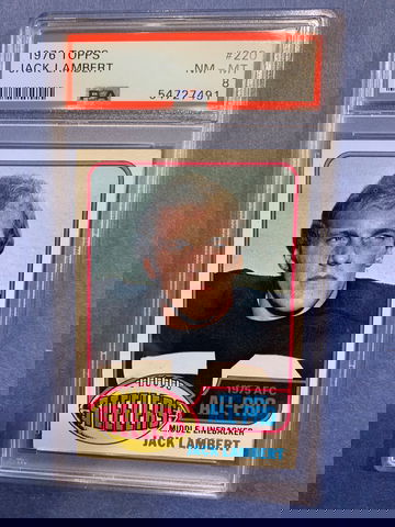 1976 Topps Jack Lambert Rookie PSA 8 Nm-MINT