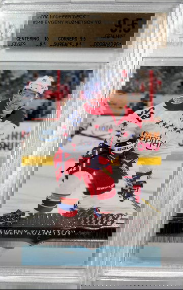 2014-15 Upper Deck Evgeny Kuznetsov Young Guns Rookie BGS 9.5 True Gem Mint Plus