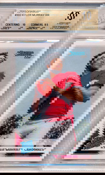 Kyler Murray 2019 Donruss BGS 10 Pristine Rookie Card RC PSA #302