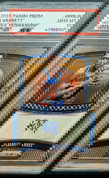 2019 Panini Prizm RJ Barrett Rookie Penmanship Auto PSA 10