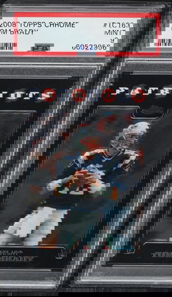 2008 Topps Chrome Tom Brady #TC163 PSA 9 MINT