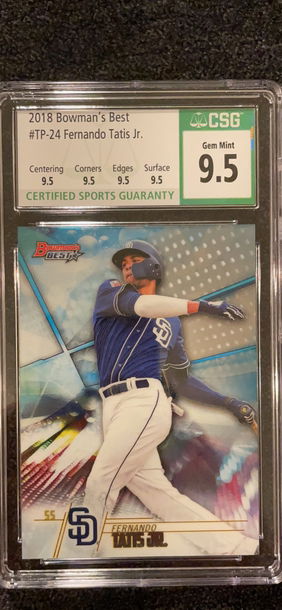 2018 Bowman’s Best Fernando Tatis Jr. #TP-24 CSG 9.5