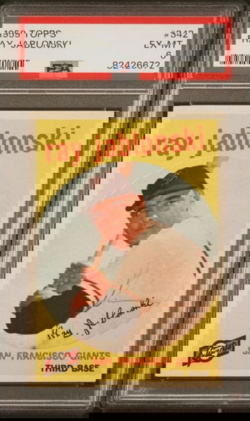 1959 Topps Ray Jablonski #342 PSA 6 [BL-3.24]