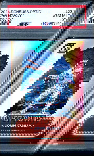2024 Donruss Optic John Elway Uptowns PSA 10 Case HIt