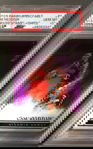2019-20 Panini Impeccable Cam Reddish /49 Stainless Stars Purple PSA 10