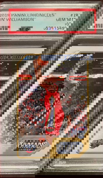2019 Panini Chronicles Threads Zion Williamson PSA 10 Gem Mint