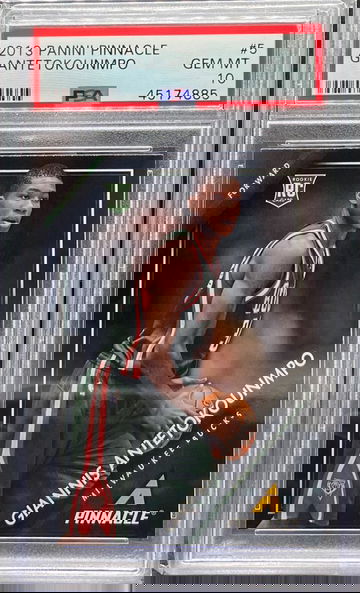 2013 Panini Pinnacle Giannis Antetokounmpo RC #5 PSA 10