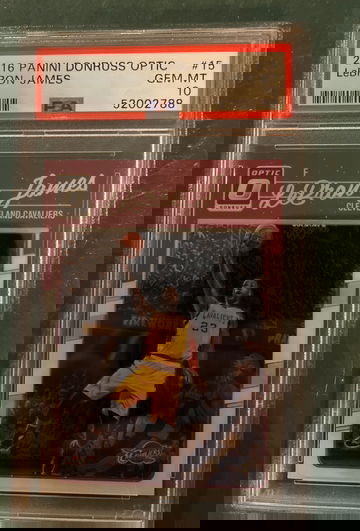 Lebron James 2016-17 Panini Donruss Optic Basketball W/Kobe PSA 10 GEM MINT