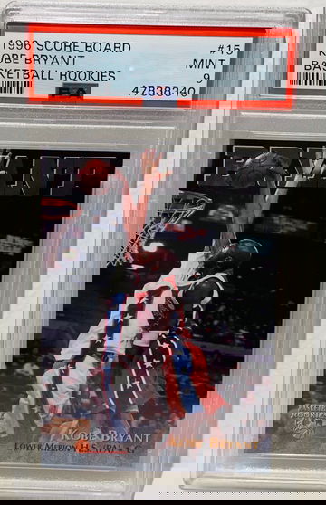 1996 Score Board Kobe Bryant Basketball Rookies #15 PSA 9 Los Angeles Lakers