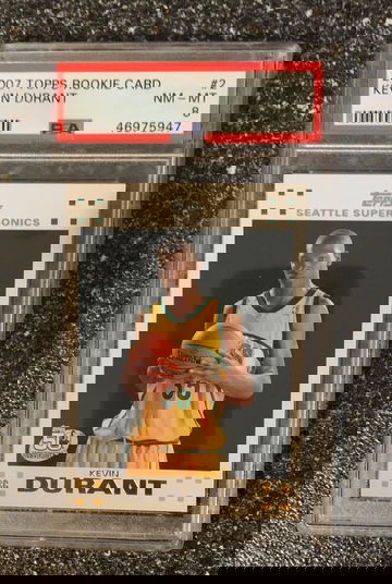 Kevin Durant Topps White Rookie PSA 8