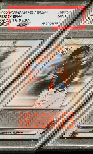 2022 Bowman Platinum #RR18 Jeremy Peña Renowned Rookie PSA 9