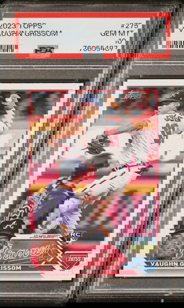 2023 Topps Series 1 Vaughn Grissom #275 Rookie RC Card ATL Braves PSA 10 GEM MINT