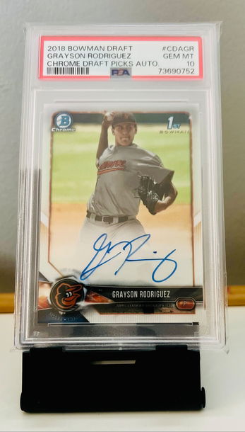 2018 Bowman Draft Grayson Rodriguez Auto PSA 10
