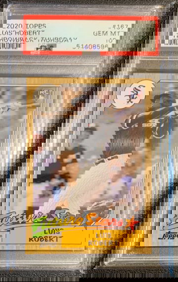 2020 Topps Throwback Thursday Luis Robert #167 RC PSA 10 - POP 148