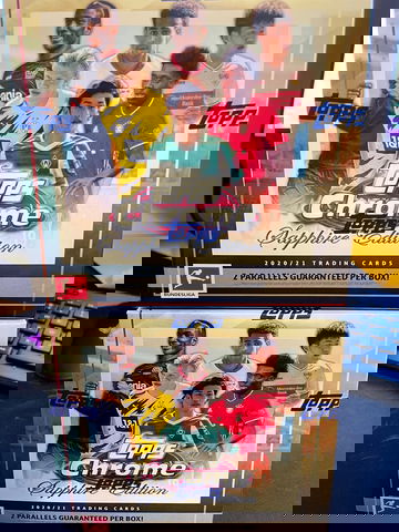 20-21 Topps Bundesliga Chrome Sapphire Lot of 2