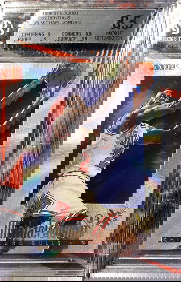 1996-97 E-X2000 Credentials Michael Jordan #295/499 BGS 8.5 