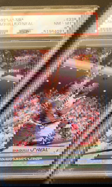 1992-93 Fleer Ultra Shaquille O'Neal RC #328 PSA 8 NM-MT