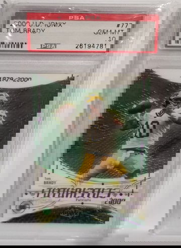 Tom Brady 2000 Upper Deck UD Ionix PSA 10