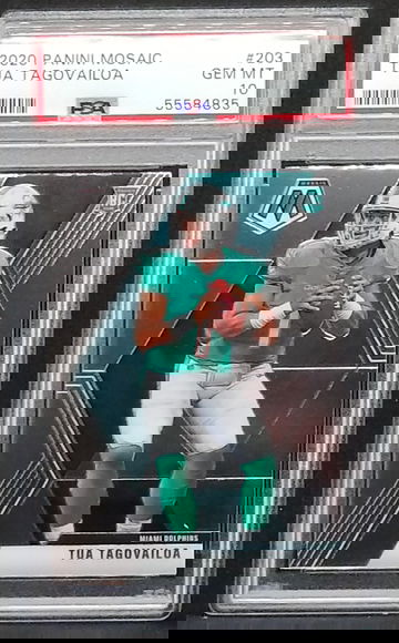 2020 Mosaic Rookie Tua Tagovailoa PSA 10 RC