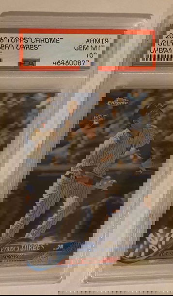 GLEYBER TORRES 2018 Topps Chrome Update RC! PSA 10!