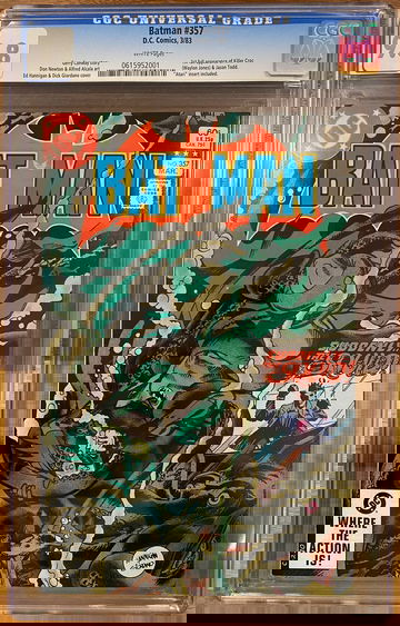 Batman #357 CGC 9.8 1st Killer Croc and Jason Todd