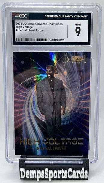 2023 Metal Universe Champions Michael Jordan High Voltage CGC 9 Mint