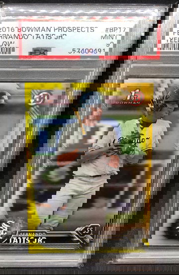 2016 Bowman Fernando Tatis Jr Yellow PSA 9