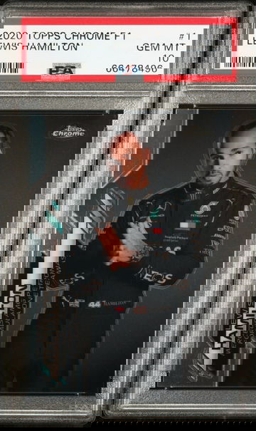 2020 Topps Chrome F1 Lewis Hamilton #1 Mercedes PSA 10 Rookie