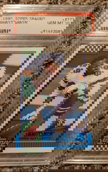 1990 Topps Traded Emmitt Smith Rookie PSA 10