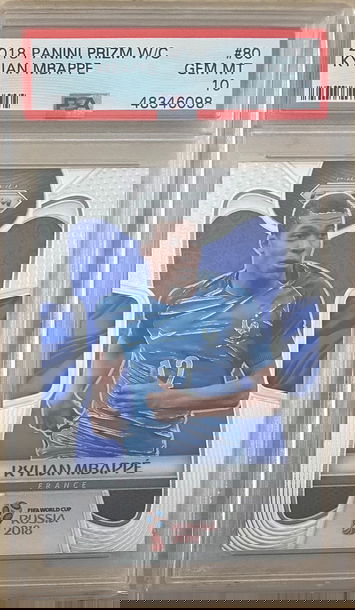2018 Prizm Kylian Mbappe #80 PSA 10