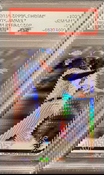 2019 Topps Chrome Prism Refractor Eloy Jimenez #202 PSA 10 GEM MINT