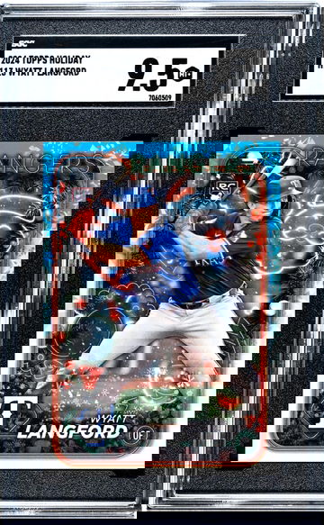 2024 Topps Holiday #H113 Wyatt Langford SGC 9.5