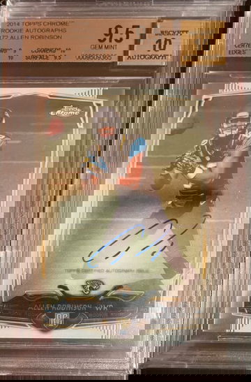 2014 Topps Chrome Allen Robinson Rookie Auto BGS 9.5 Auto 10