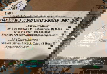 1993 Topps Series 1 Baseball Rack Box Case BBCE Certified A9683